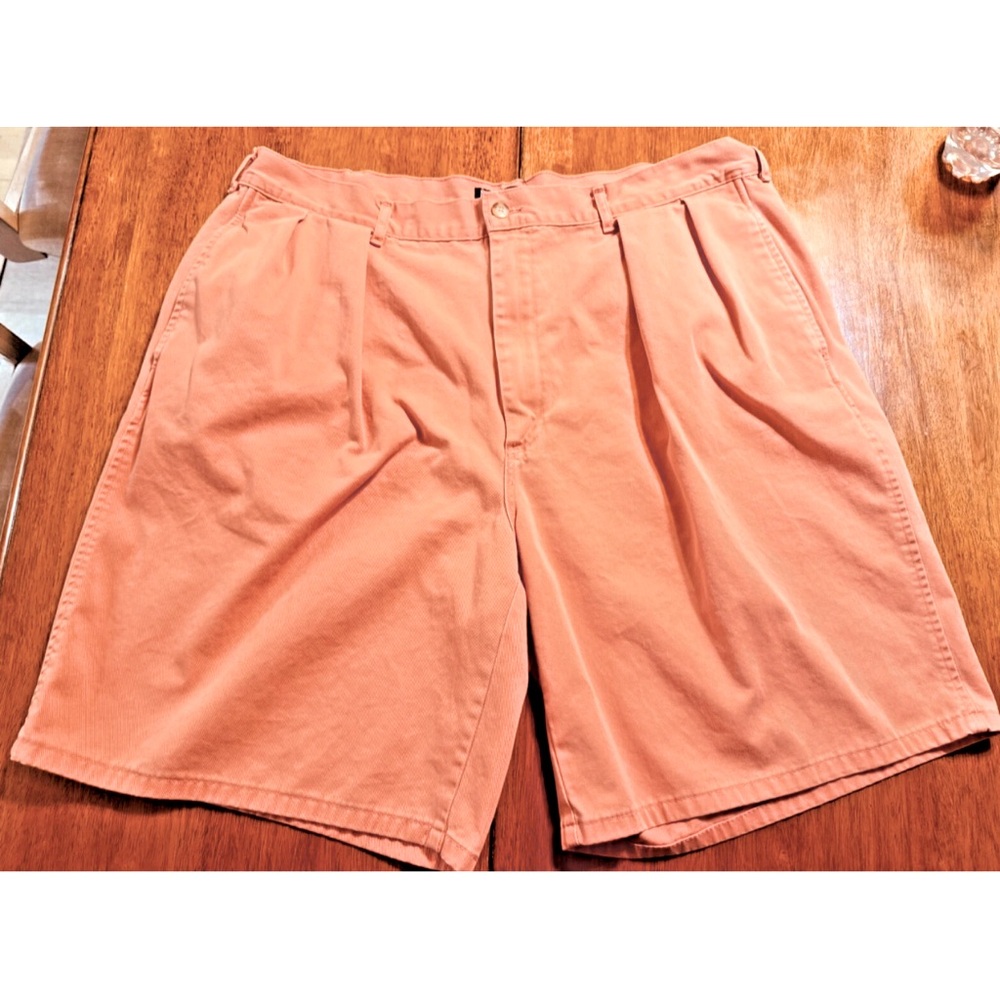 Vintage Polo Ralph Lauren Shorts Men 42 Corel Pleated ChinoShorts Cotton 90s USA